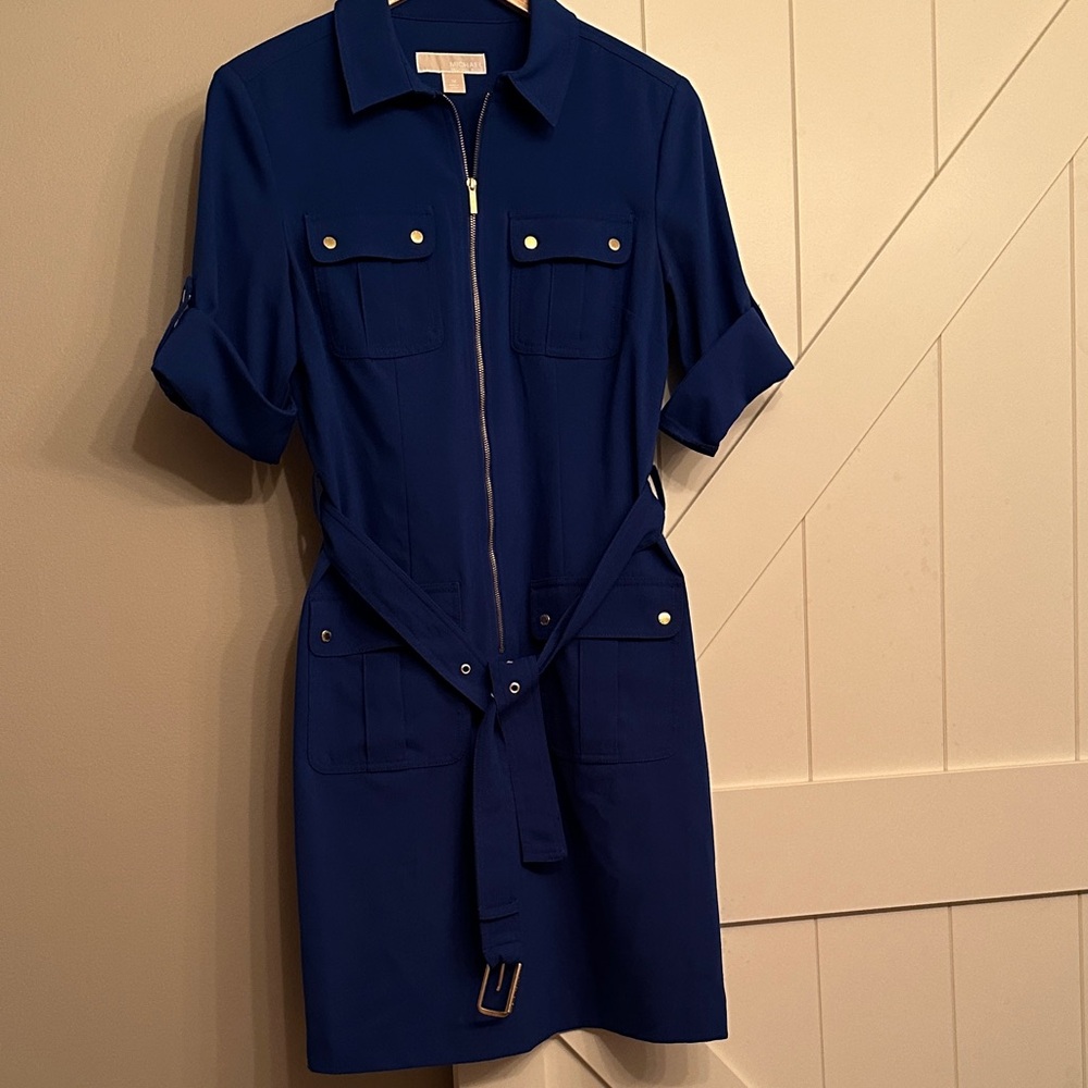 MICHAEL Michael Kors Royal Blue Zipper Dress